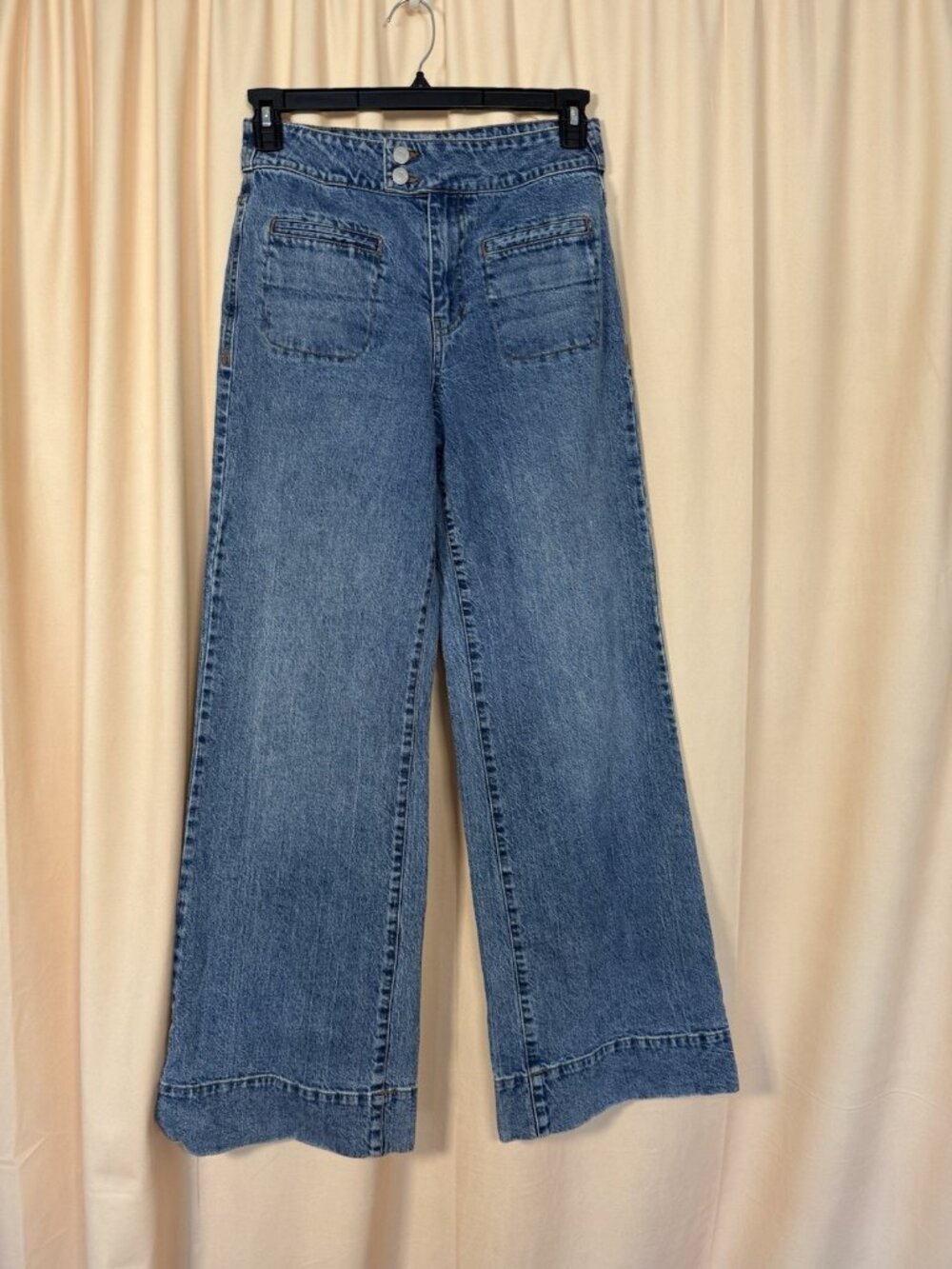 Habitual Women’s high-rise, wide-leg trouser-style blue jeans Size 6 / 28 Casual